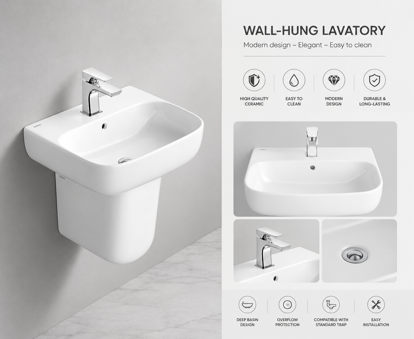 Lavabo treo tường COTOzen C09-286