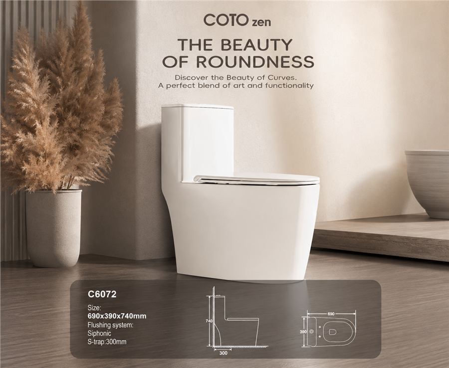 Bồn cầu một khối COTOzen C6072